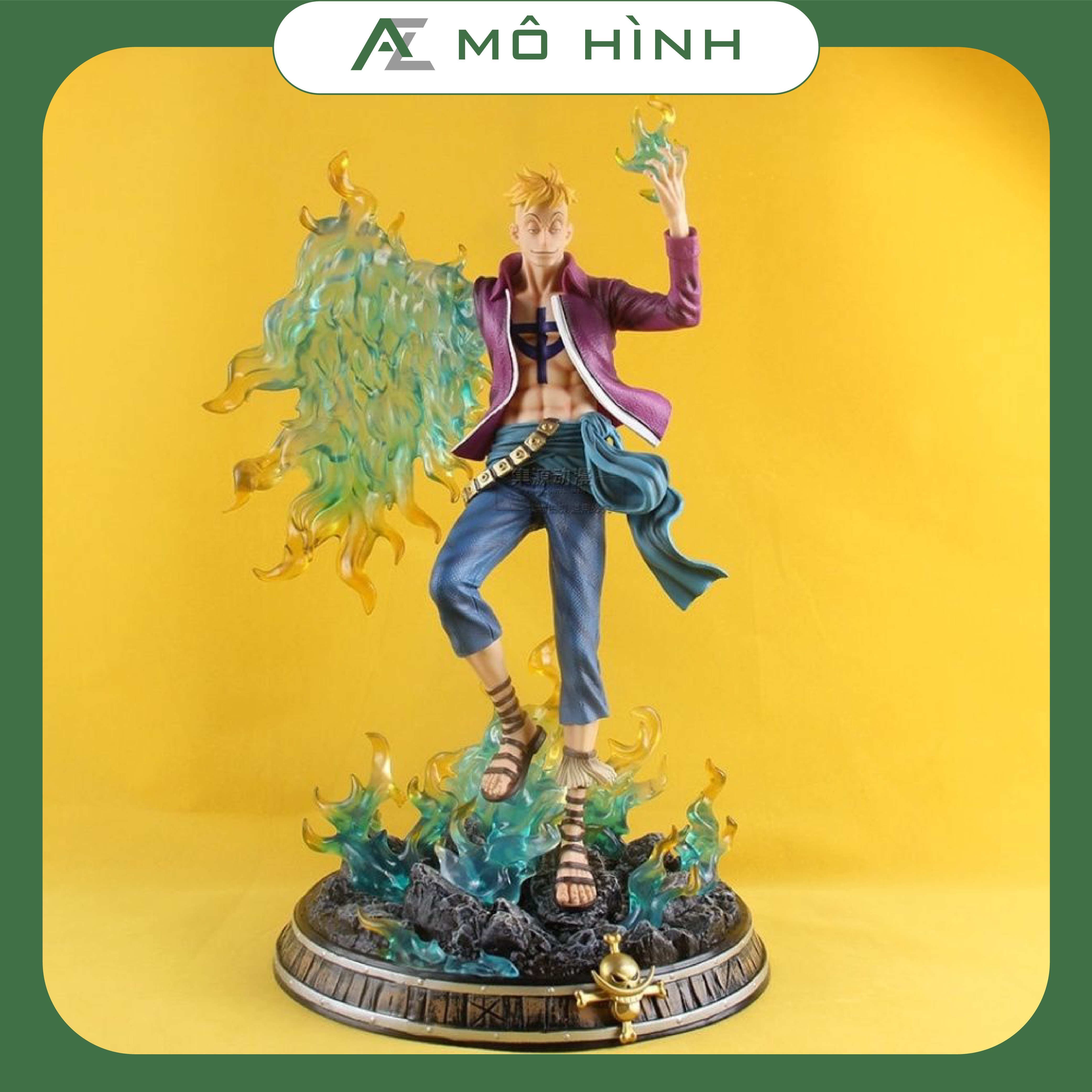 Mô hình one piece marco phượng hoàng lửa dáng đứng cao 44cm figure anime mô hình đồ chơi nhân vật vua hải tặc