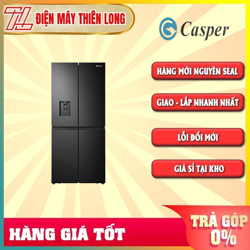 Tủ lạnh Casper nhiều cửa 463L RM-522VBW - Ngăn lấy nước ngoài tiện lợi, hạn chế mở cửa và thất thoát hơi lạnh - TRẢ GÓP 0% - GIAO TOÀN QUỐC - NGOÀI HCM TÍNH PHÍ