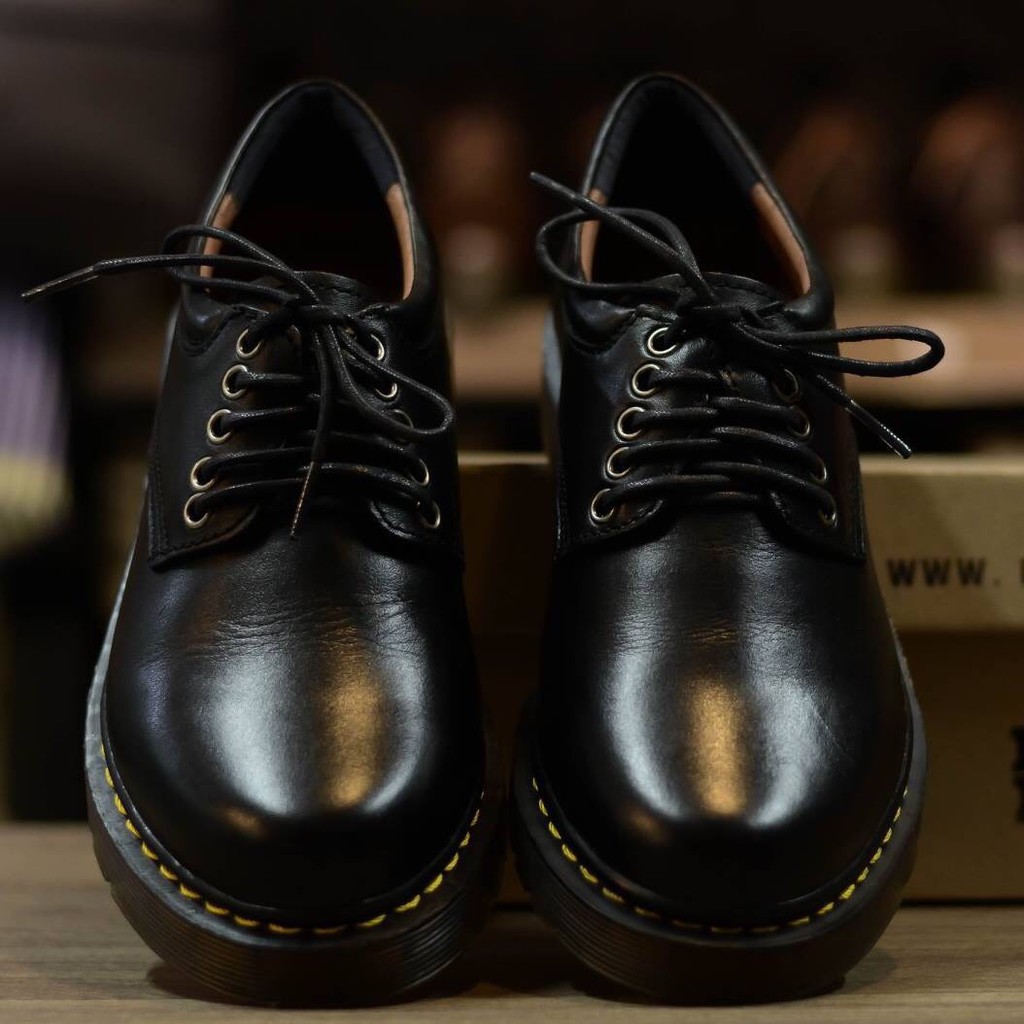 Giày dr martens da bò bảo hành 12 tháng đế cao su kếp