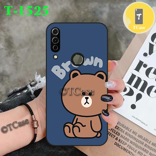 Ốp lưng Vsmart Joy 3 dẻo đen in hình BST Gấu Nâu Cute