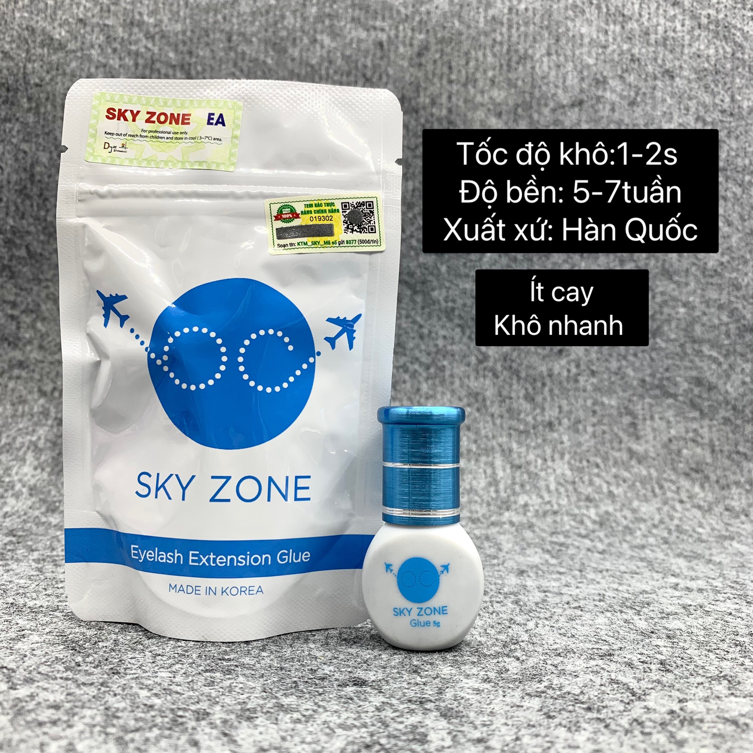 Keo nối mi sky zone - dụng cụ nối mi - keo nối mi - thúy hà eyelash