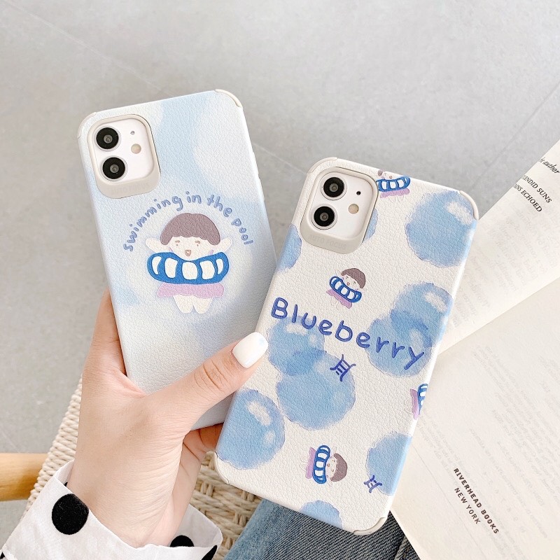 [HCM]?? Ốp lưng iphone da Auto Focus 4 góc Cô gái blueberry 6plus/7/7plus/8/8plus/x/xr/xs/11/12/pro/max/plus/promax - KTC shop