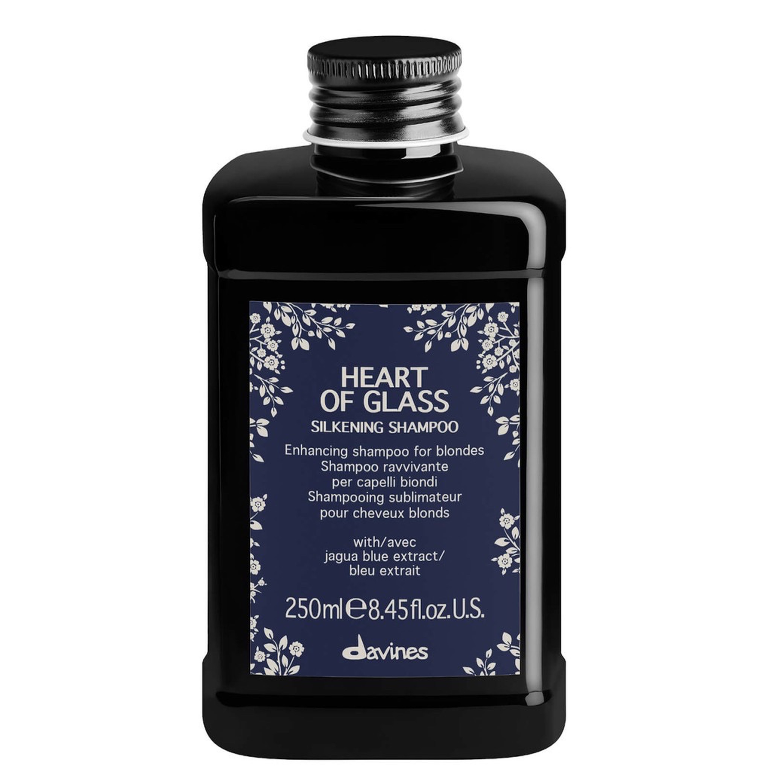 Dầu gội làm sạch tóc màu vàng sáng Davines Heart Of Glass Silkening Shampoo 250ml