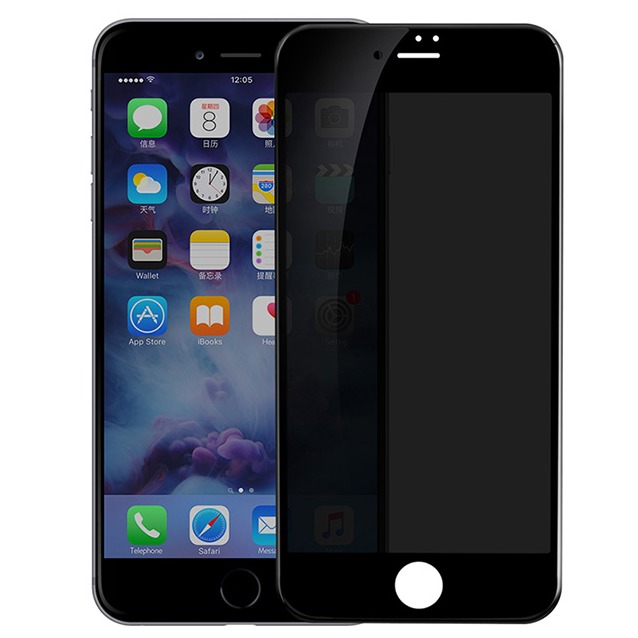 Miếng dán cường lực chống nhìn trộm cho iPhone 6/ 6 Plus/ 7/ Plus/ 8/ 8 Plus full màn hình