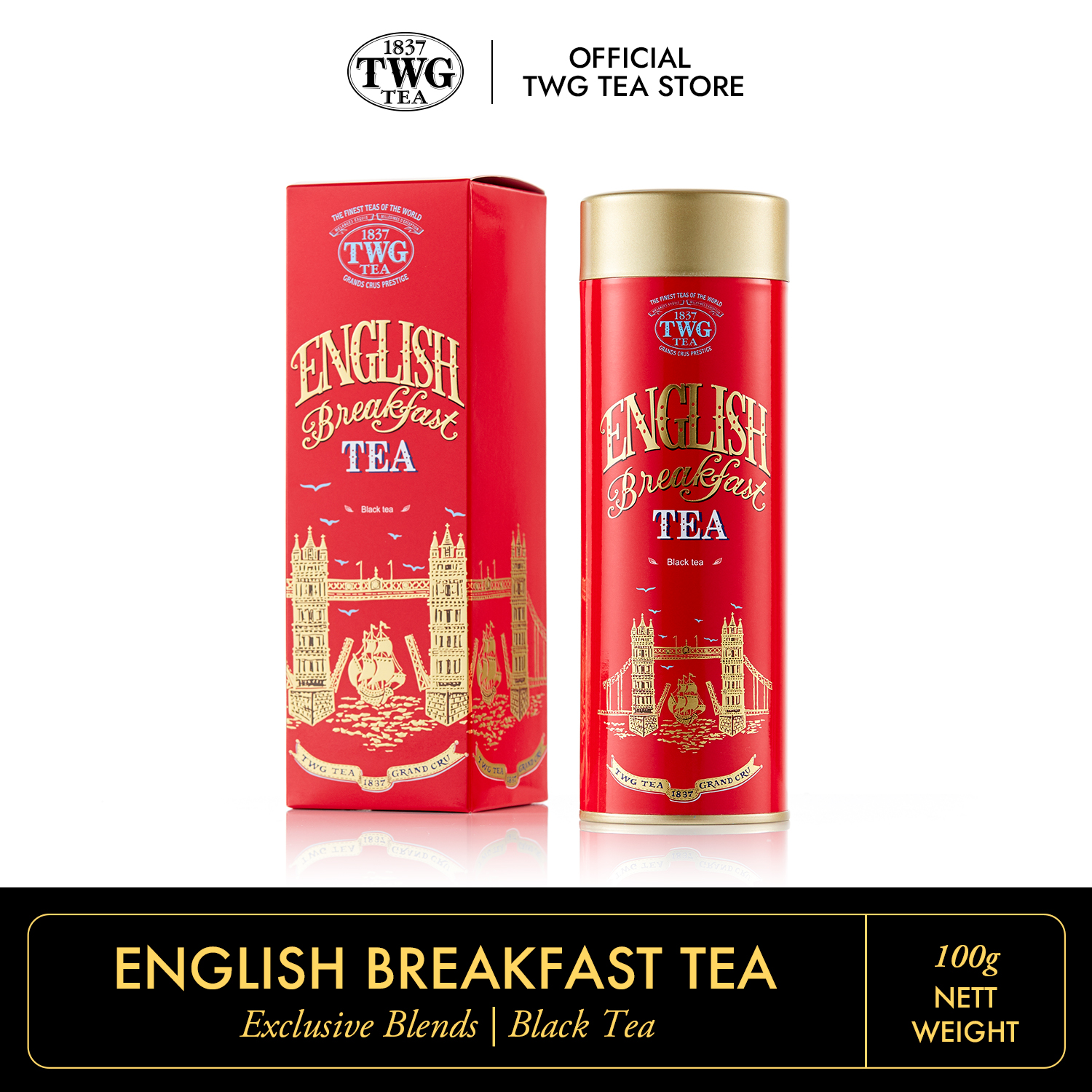 Trà TWG Tea - English Breakfast Tea (100g) | Trà Đen