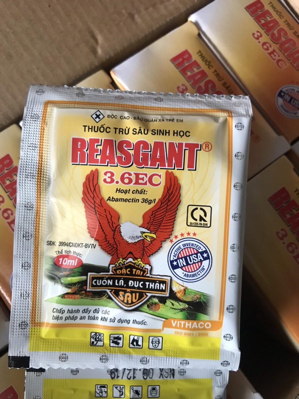 Thuốc trừ sâu sinh học Reasgant 3.6EC gói 10ml