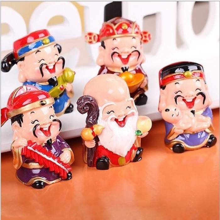 Bộ tượng phong thủy 5 ông Phúc Lộc Thọ Tài Hỷ - Gia dụng bếp