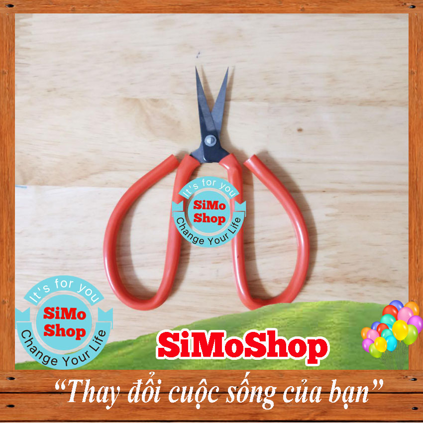 Kéo làm cá, nhà bếp, làm bằng thép, mũi nhọn, sắc bén - mini dễ thương 7cm x 11,5cm
