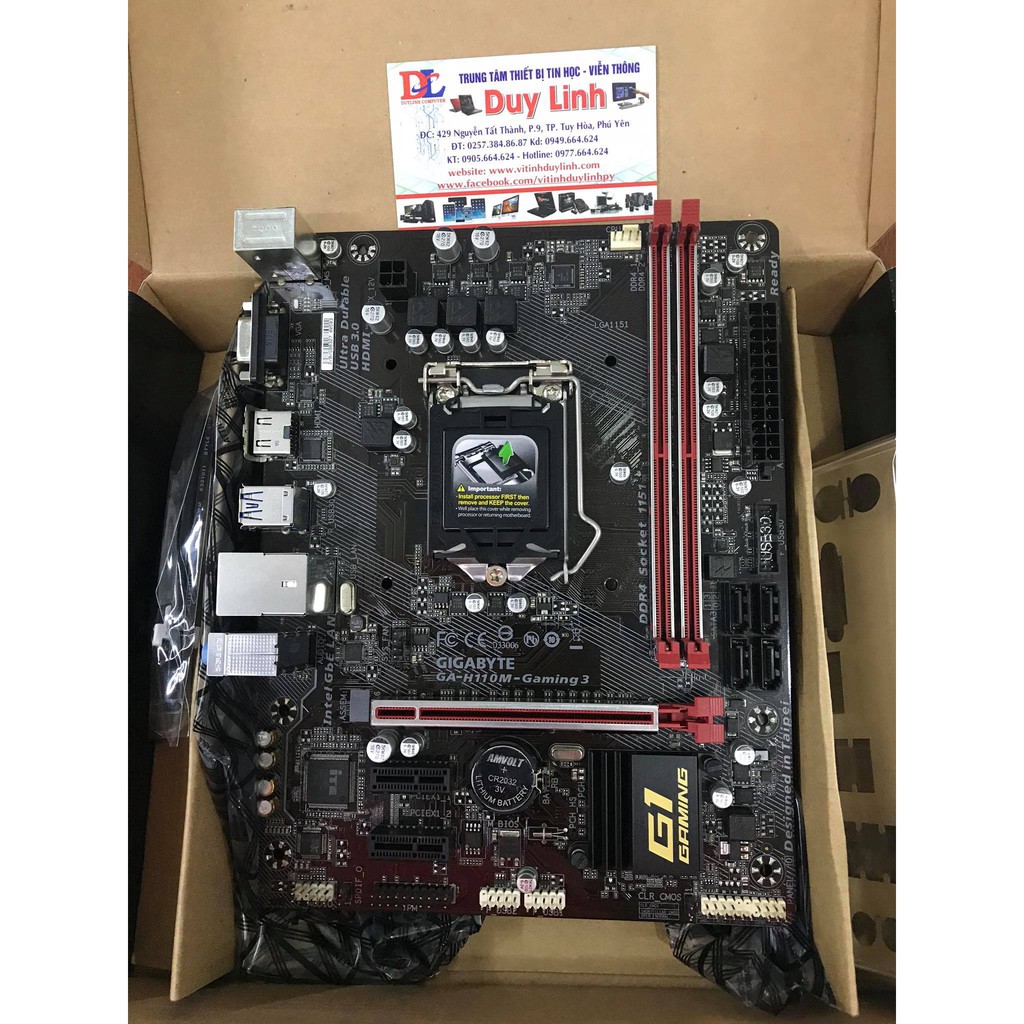Main gigabyte h110m-gaming 3 mới renew full hộp bảo hành 36 tháng cam kết sản phẩm đúng mô tả chất lượng đảm bảo an toàn đến sức khỏe người sử dụng