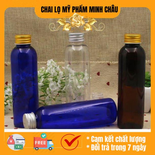 Chai nhựa pet nắp nhôm 150ml/200ml/250ml chiết mỹ phẩm