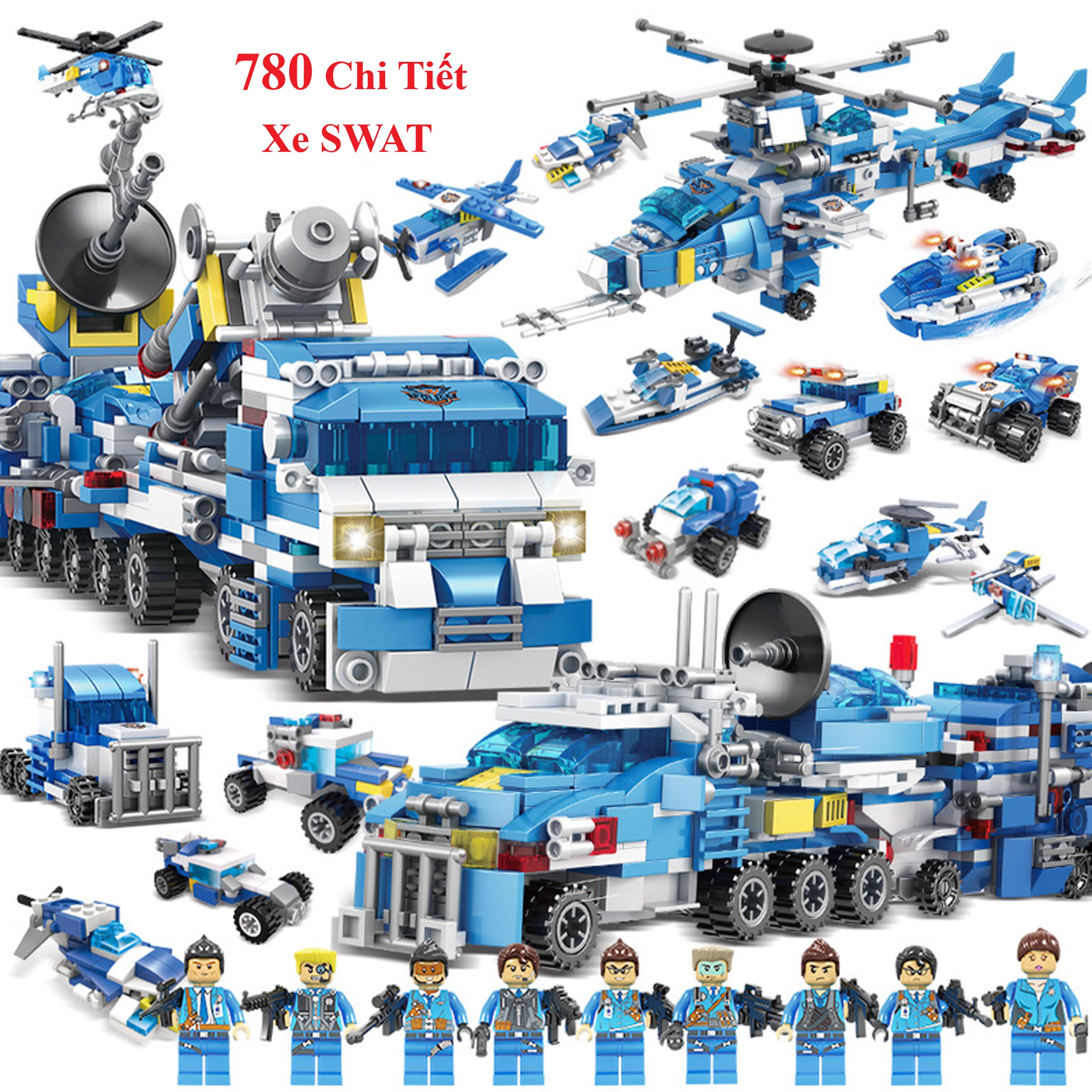 Bộ Đồ Chơi Xếp Hình Lego Chiến Hạm, Lego Xe Swat, Lego Tàu Chiến