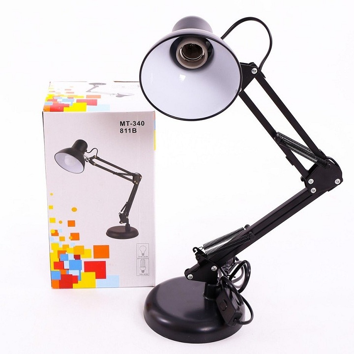 Đèn bàn học pixar luxo xoay có đế kẹp
