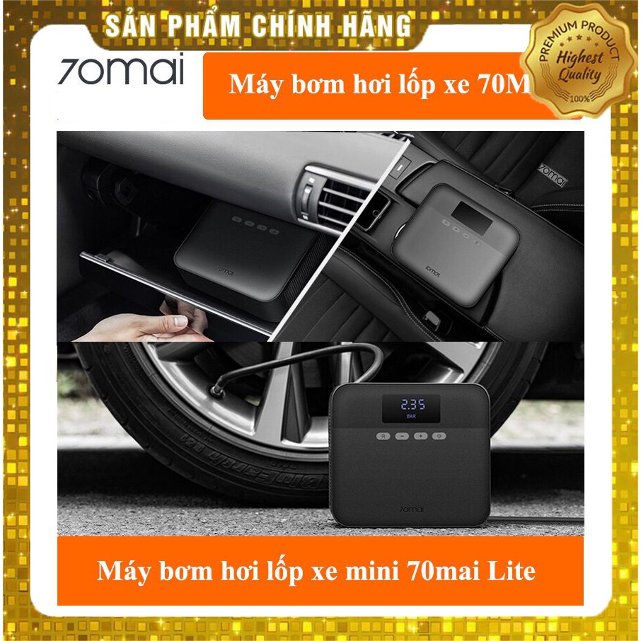Máy bơm lốp ô tô mini Xiaomi 70 mai midrive tp03  70mai lực bơm 160 psi, cam kết hàng đúng mô tả, chất lượng đảm bảo an toàn đến sức khỏe người sử dụng, đa dạng mẫu mã