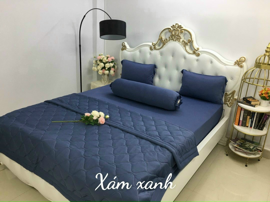 💌NHẬN ƯU ĐÃI💌Bộ ga gối chăn chần bông cao cấp vải thun hàn quốc thoáng mát, không xù lông, bền đẹp, không nhăn, giá rẻ, ga lẻ, bộ 4 và 5 món bộ ga gối thun lạnh Hàn Quốc Loại 1_Nemtot Bedding
