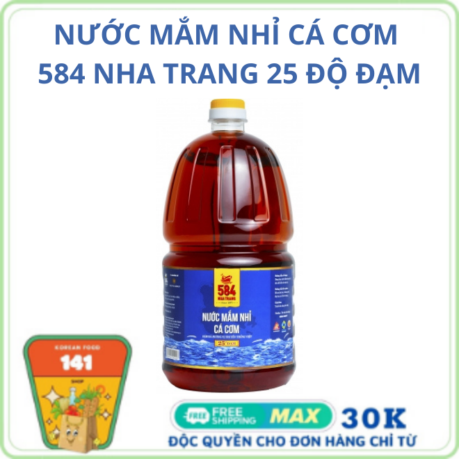 Nước Mắm Nhỉ Cá Cơm 584 Nha Trang 25 Độ Đạm 2 Lít