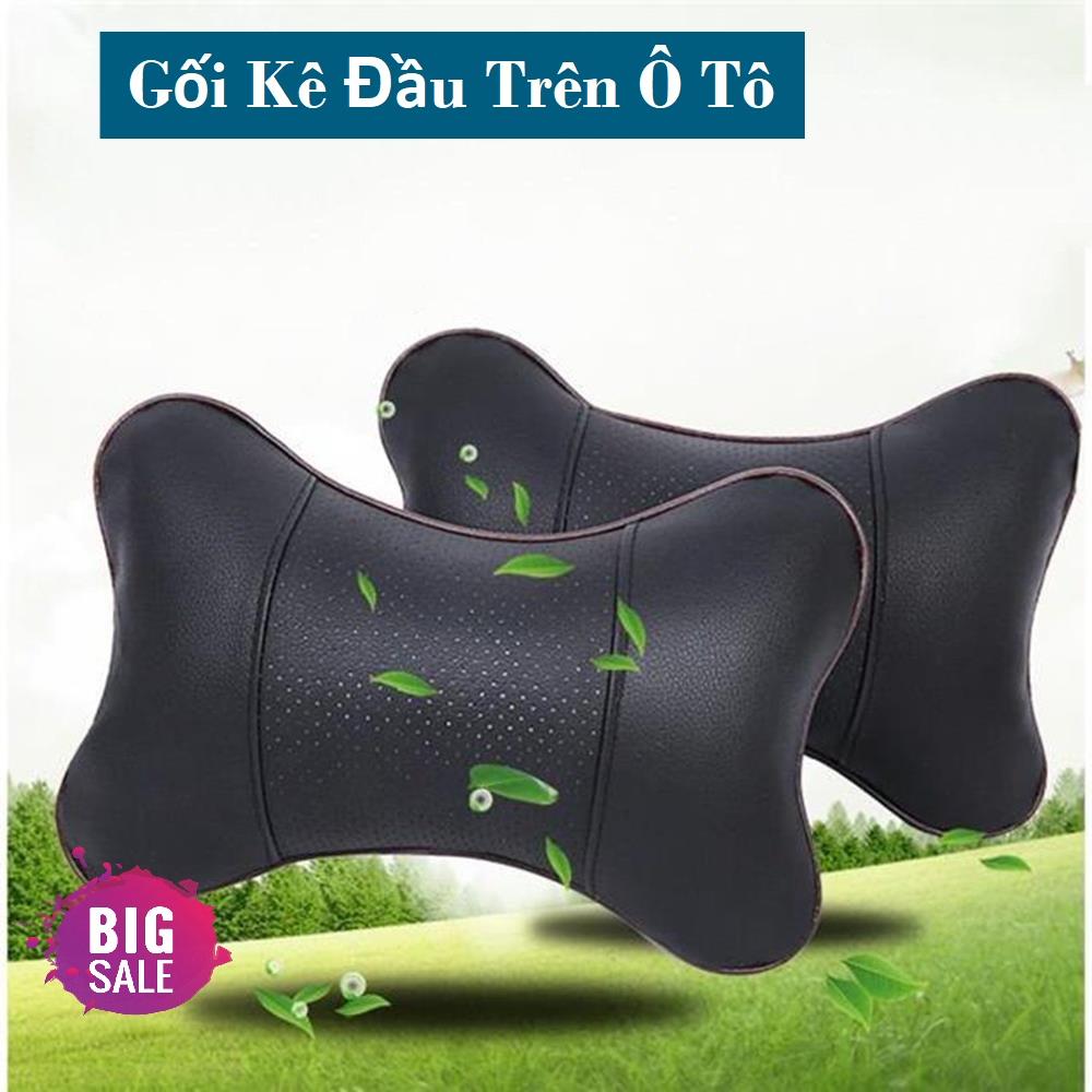 Gối đi xe oto, Gối tựa cổ xe hơi, Gối Kê Đầu Trên Ô Tô Vỏ Da Ruột Bông Êm, Nâng Đỡ Cổ Chống Mỏi - HÀNG TỐT, GIÁ RẺ, SALE 50%