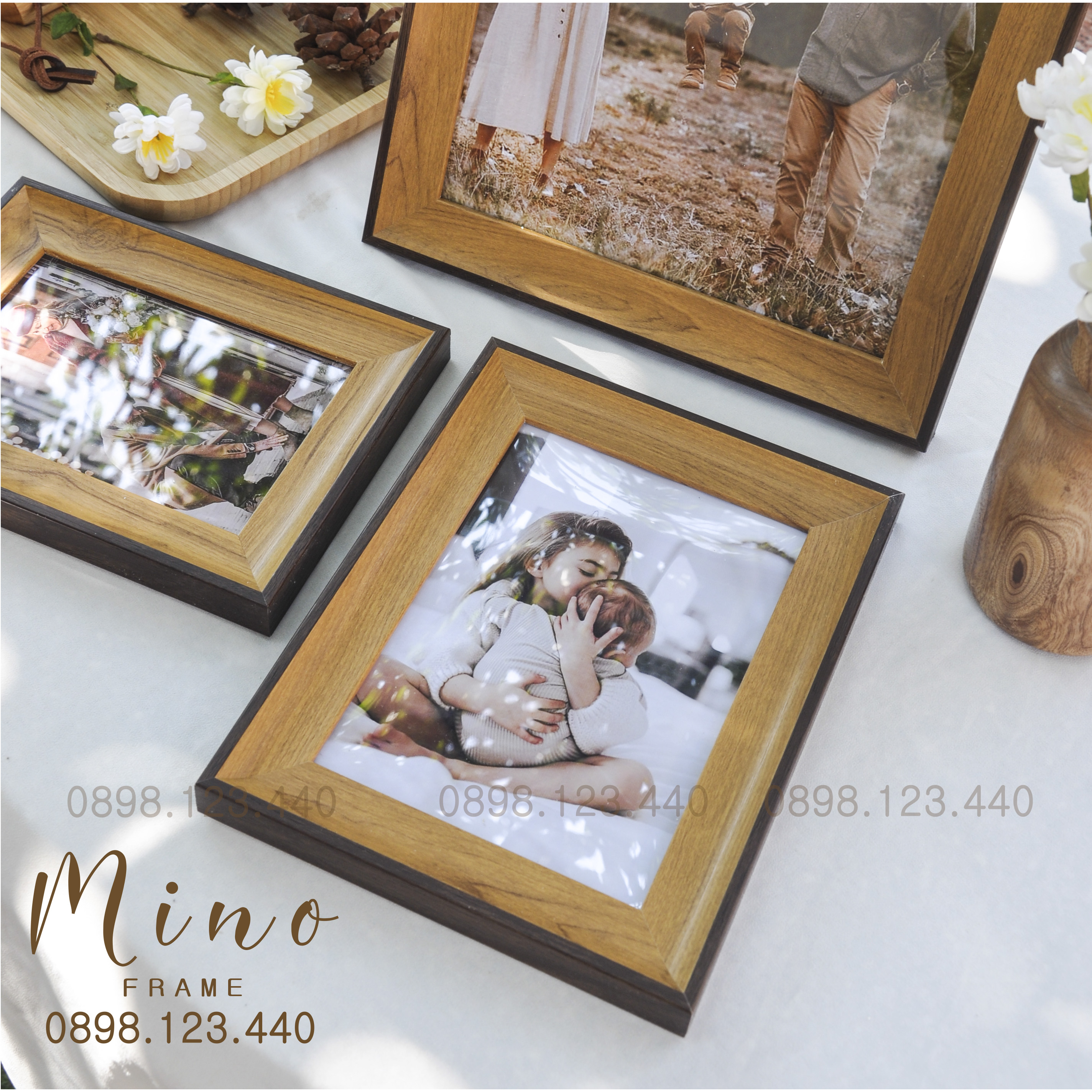 Khung ảnh để bàn, làm quà tặng trang trí mino frame kh03b