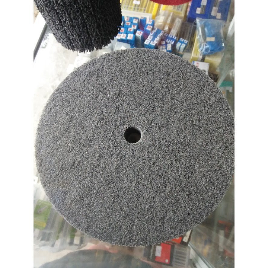 Bánh nỉ xám đánh bóng, tạo xước #180 ø200x25xø18 đĩa đánh bóng, xốp đánh bóng, đĩa xốp đánh bóng, phớt