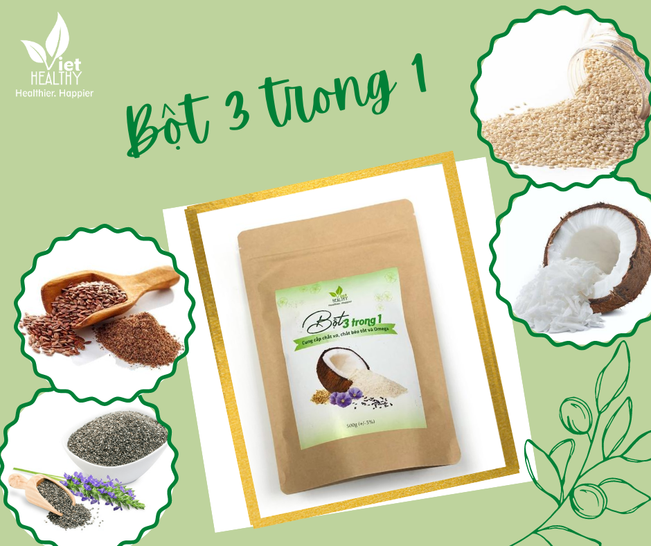 Bột 3 trong 1 viet healthy 500ml