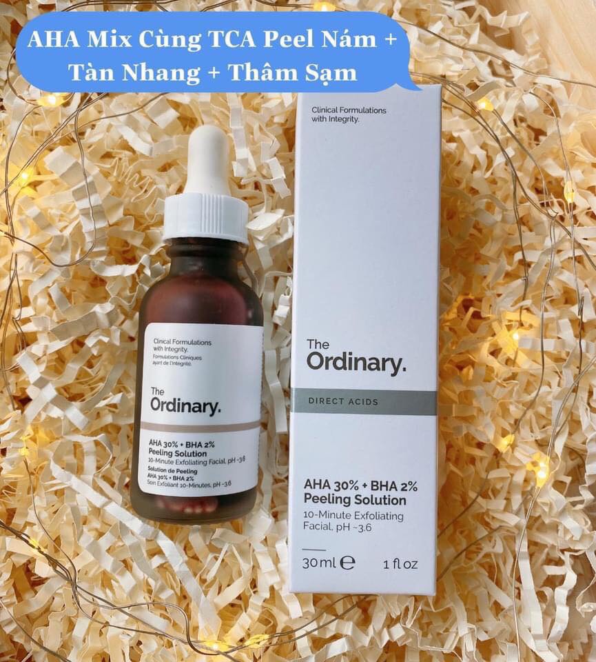 Peel da TCA 50% Đặc Trị Sẹo Rỗ, đánh bay Mụn, Hết thâm, nám, lỗ chân lông to, da dầu, rạn, sẹo lồi, Làm Hồng Ti, Hết Thâm Bẹn Nách, làm trắng mịn da