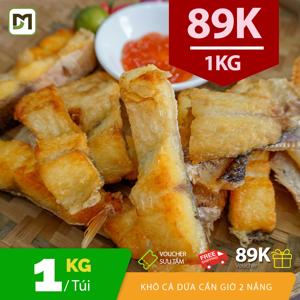 Túi 1KG khô Cá Dứa 2 nắng Cần Giờ cắt lát giá tận xưởng