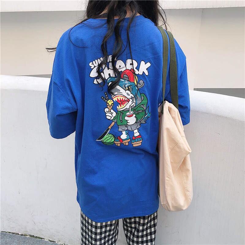 [HCM][ FULL SIZE +HÌNH THẬT ] Áo thun tay lỡ SHARK Unisex