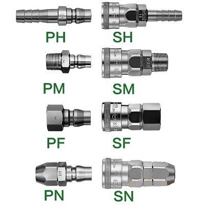 Đầu nối nhanh khí nén nitto nhật đầu cái 20sm, 20sh, 20sf, 65sn và đầu đực 20pm, 20ph, 20pf, 65pn - made in japan