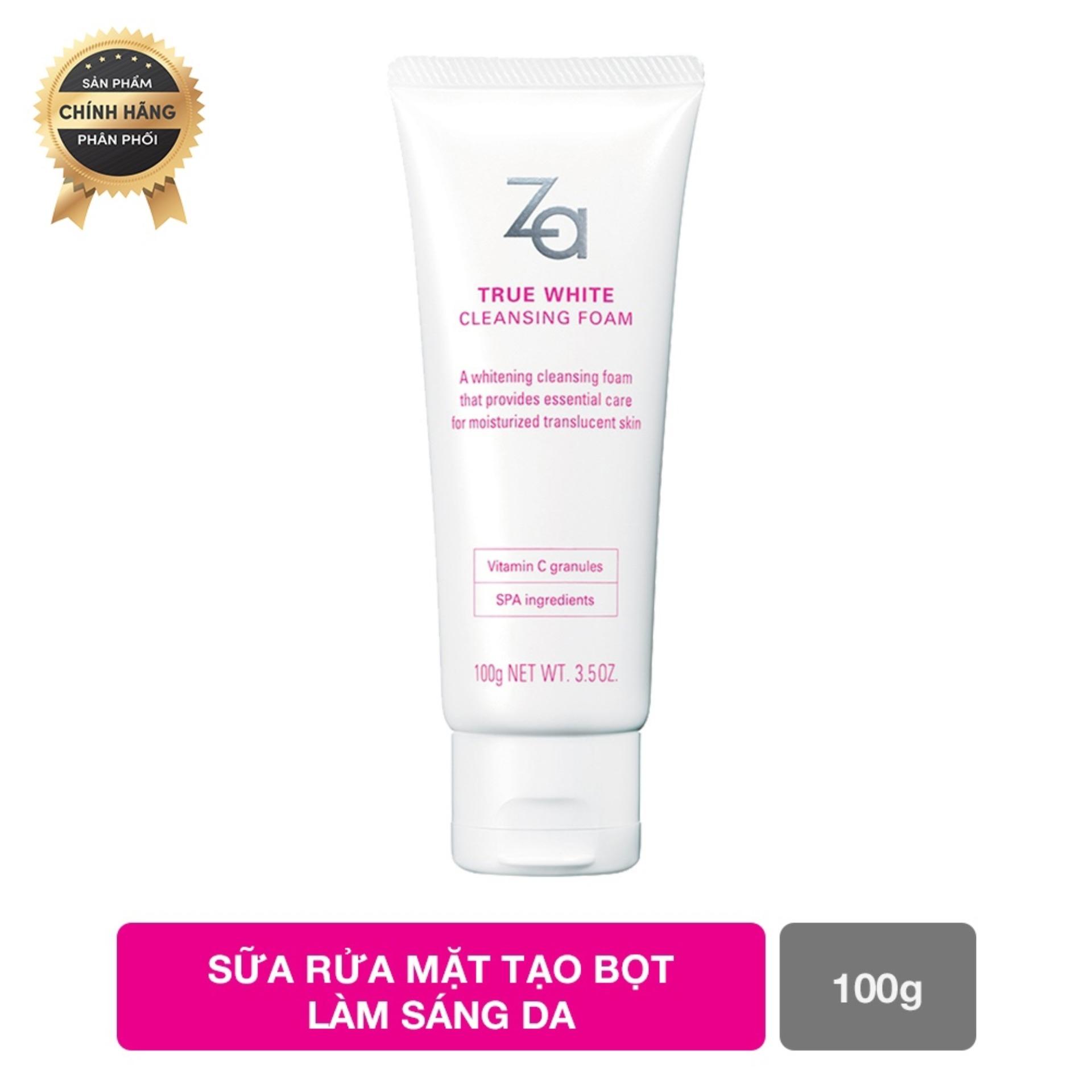 Sữa Rửa Mặt Dưỡng Trắng Sáng Za True White Ex Cleansing Foam 100 G