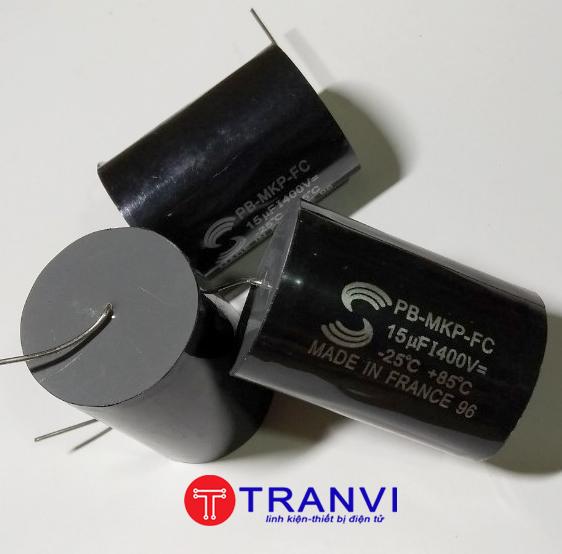 Tụ phân tần loa 15mf 400v-bộ 2 cái