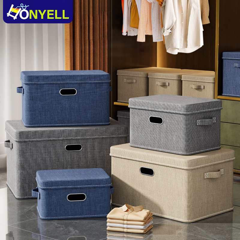 Hộp Đựng Quần Áo Thùng đựng quần áoTúi Đựng Quần Áo Hộp Vải Đựng Đồ Đa Năng tủ vải gấp gọn Hộp đựng đồ đa năng nắp rời thùng đựng quần áo Thuận tiện để làm cho tủ quần áo gọn gàng túi vải đựng đồ đa năng