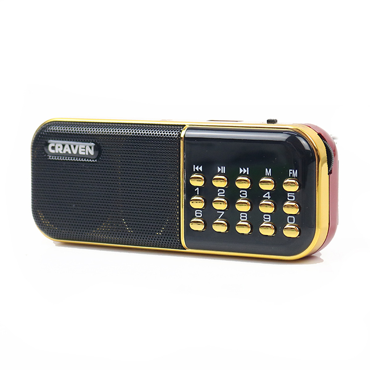  Radio mini nghe đài nghe nhạc thẻ nhớ USB nghe kinh phật Craven-25A - Hàng nhập khẩu 