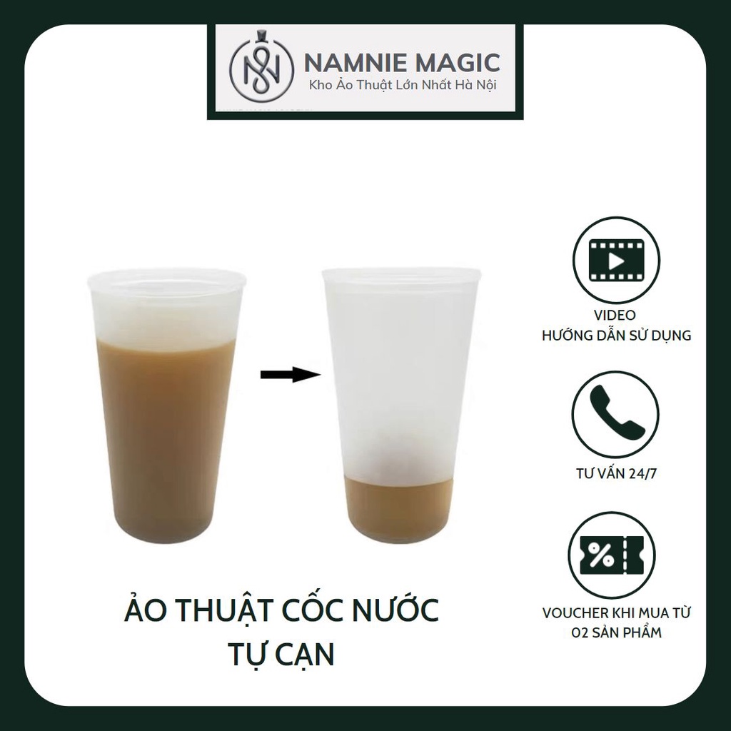 Đồ ảo thuật cốc sữa tự cạn ma thuật cỡ lớn,đạo cụ biểu diễn ảo đường phố, đồ chơi sáng tạo,thông minh cho bé