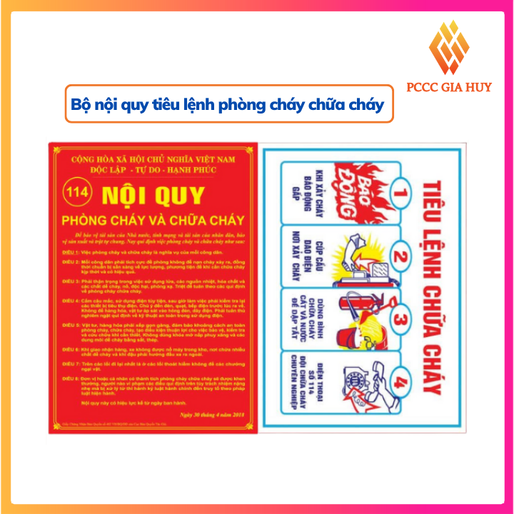 Nội quy tiêu lệnh ,bảng nội quy tiêu lệnh phòng cháy chữa cháy