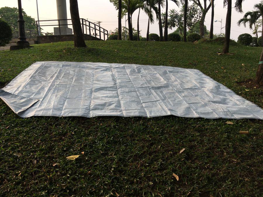 Tấm bạt che đa dụng màu trắng - xám, kích thước 1,8m x 2m