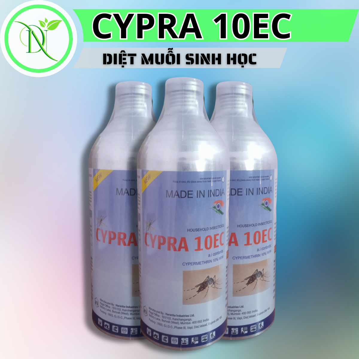 Cypra 10ec - diệt côn trùng gây hại, diệt muỗi nhập khẩu từ ấn độ thế hệ mới, hiệu quả nhanh chóng