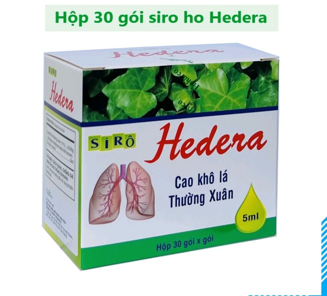 Siro ho hedera cao lá thường xuân giảm ho bổ phế ,hóa đàm- hộp 30 gói