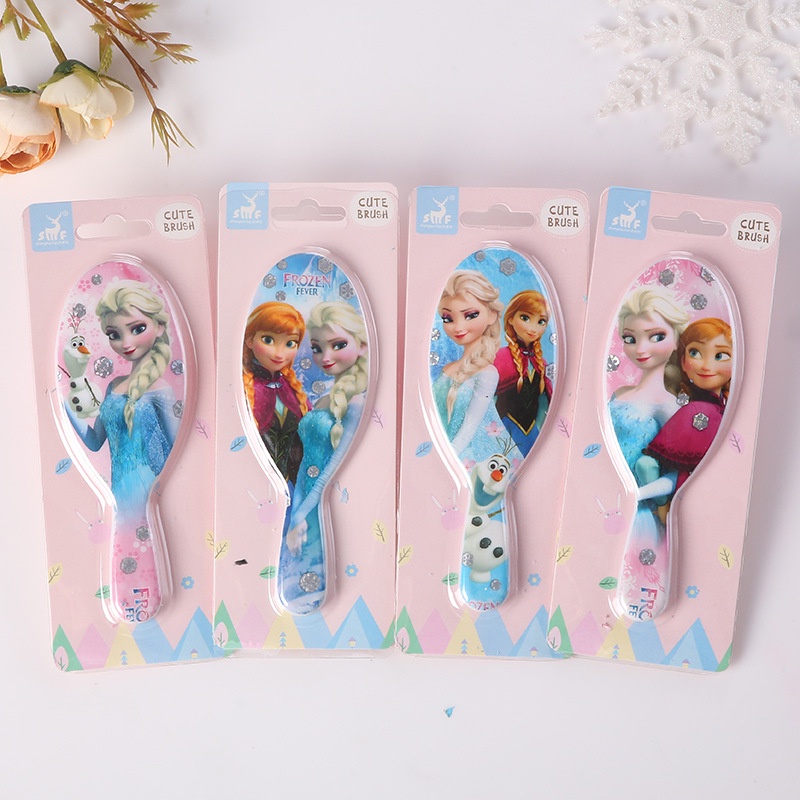 Lược chải tóc cho bé gái hình công chúa elsa pony dễ thương mini mềm mại FBBL01