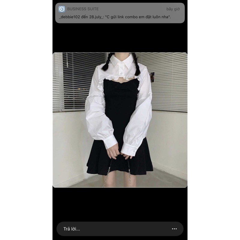 Set váy + áo sơmi