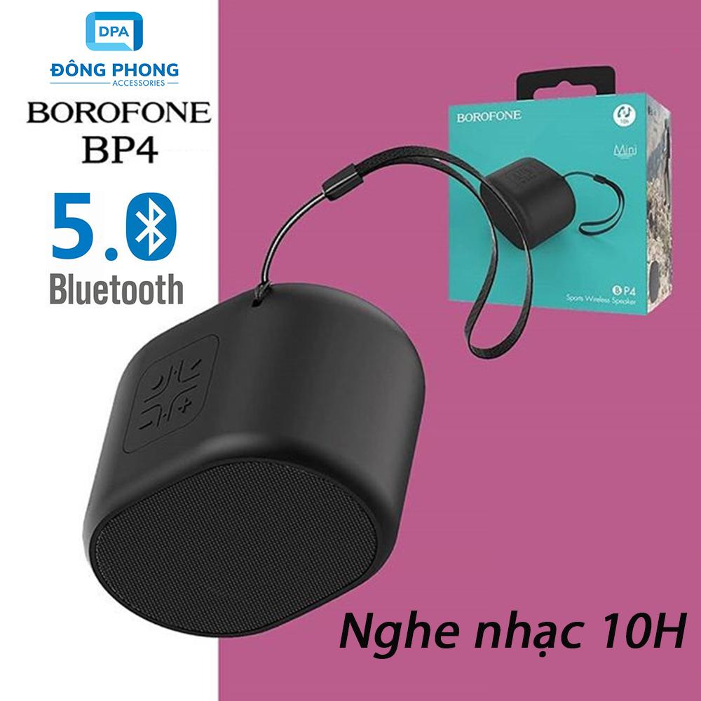 Loa Bluetooth mini Borofone BP4 có móc treo nghe nhạc 10 giờ Bluetooth 5.0