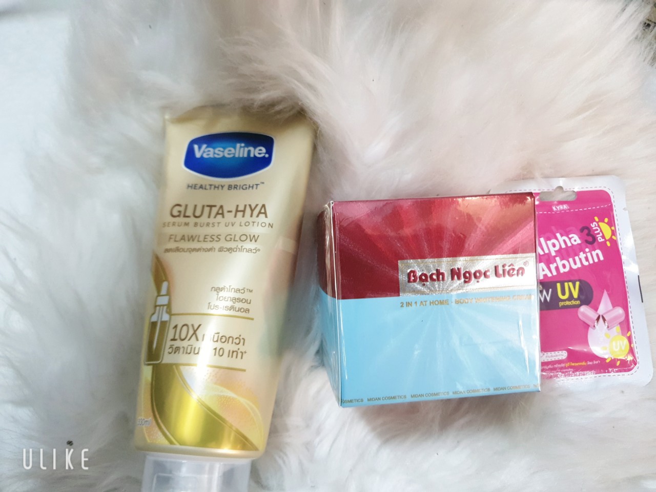 Combo Dưỡng Trắng Body Bạch Ngọc Liên Vaseline Alpha Butin