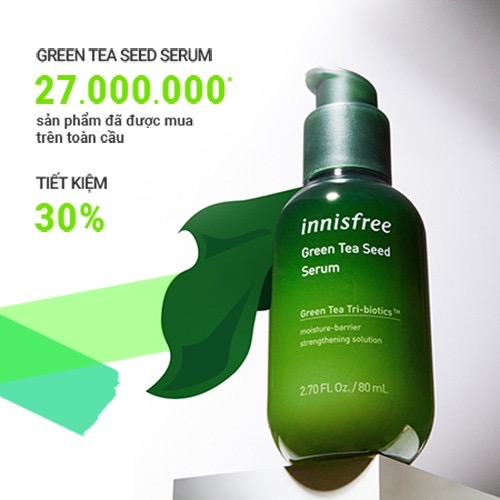Tinh chất dưỡng ẩm innisfree Green Tea Seed Serum 80ml