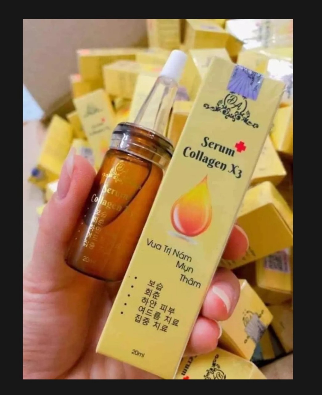 Serum dưỡng Collagen X3 Đông Anh hàng cty 1000% - sạch thâm mờ nám sáng mịn da