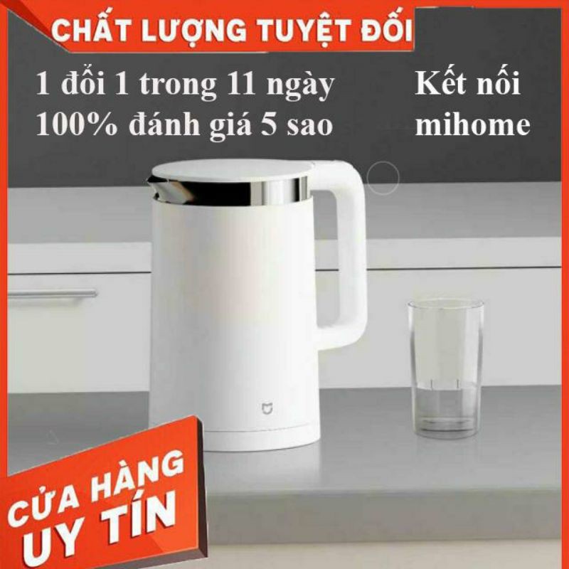 Ấm Đun Nước Siêu Tốc Thông Minh Xiaomi kết nối điện thoại, giữ ấm sau khi sôi