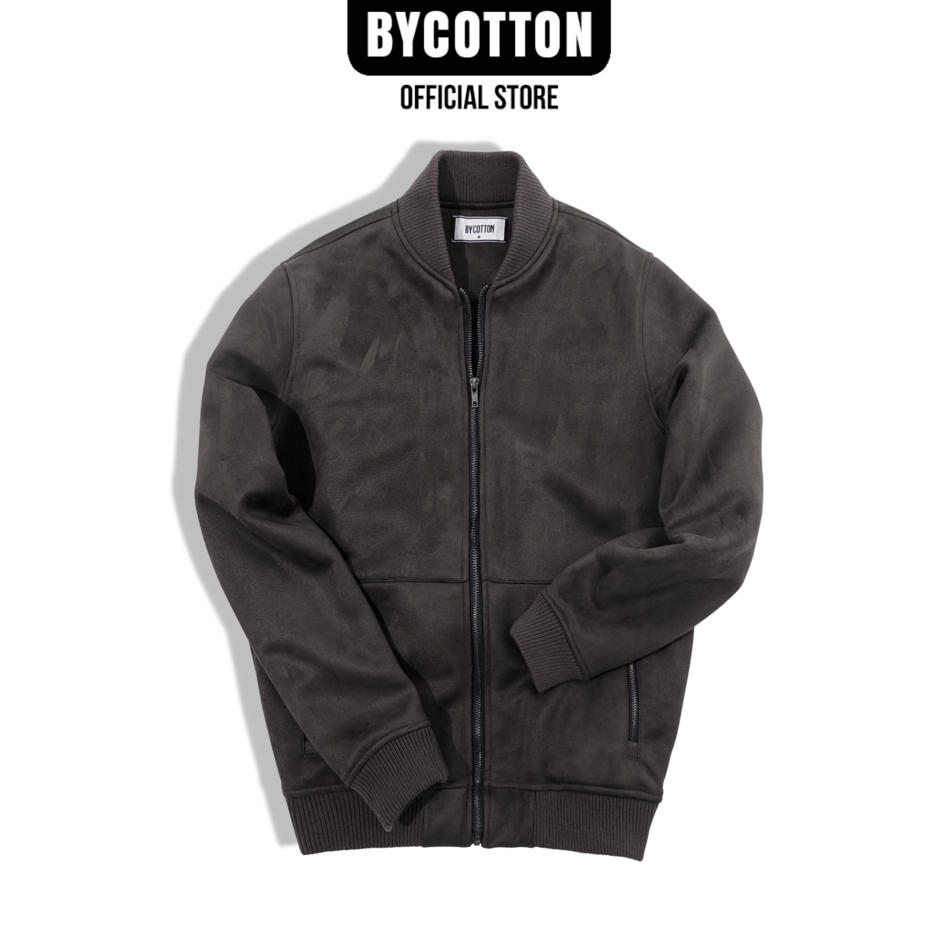 Áo khoác nam cao cấp jacket bomber mix suede by cotton