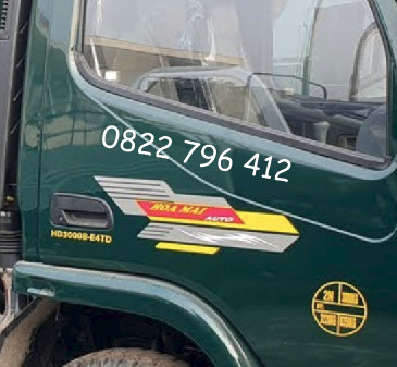 Tem dán xe tải hoa mai, tem xe hoa mai