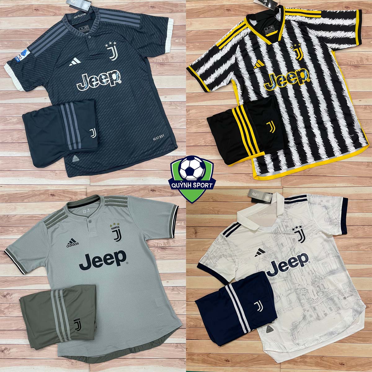 Áo Bóng Đá CLB Juventus 2023 - Chuẩn Mẫu Thi Đấu - Vải Polyester Gai Thái