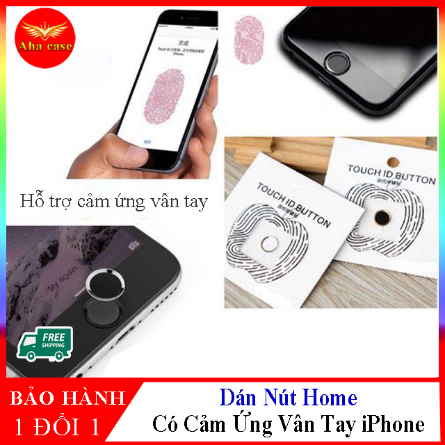 Nút Home tăng cảm biến vân tay dành cho Iphone iPad mini,iPad Pro,  bảo vệ nút home luôn sạch sẽ, tăng độ nhạy nhận diện vân tay cho iphone 5 5s 6 6s 6 plus 6s plus 7 8 7 plus 8 plus