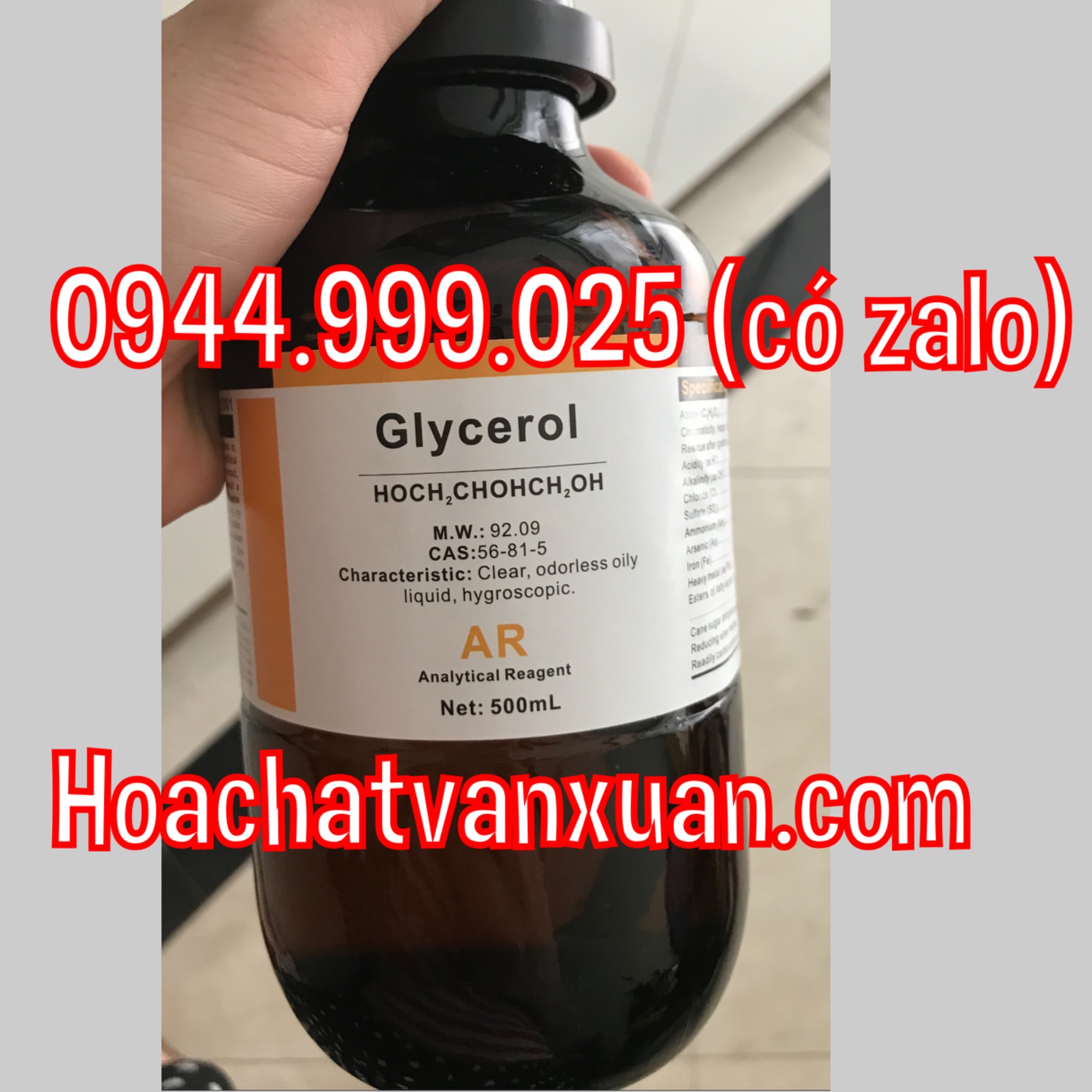 Glycerol hay glyxerol glycerin glyxerin chai 500ml Xilong chất dẫn mực hay chất pha mực xăm glycerol