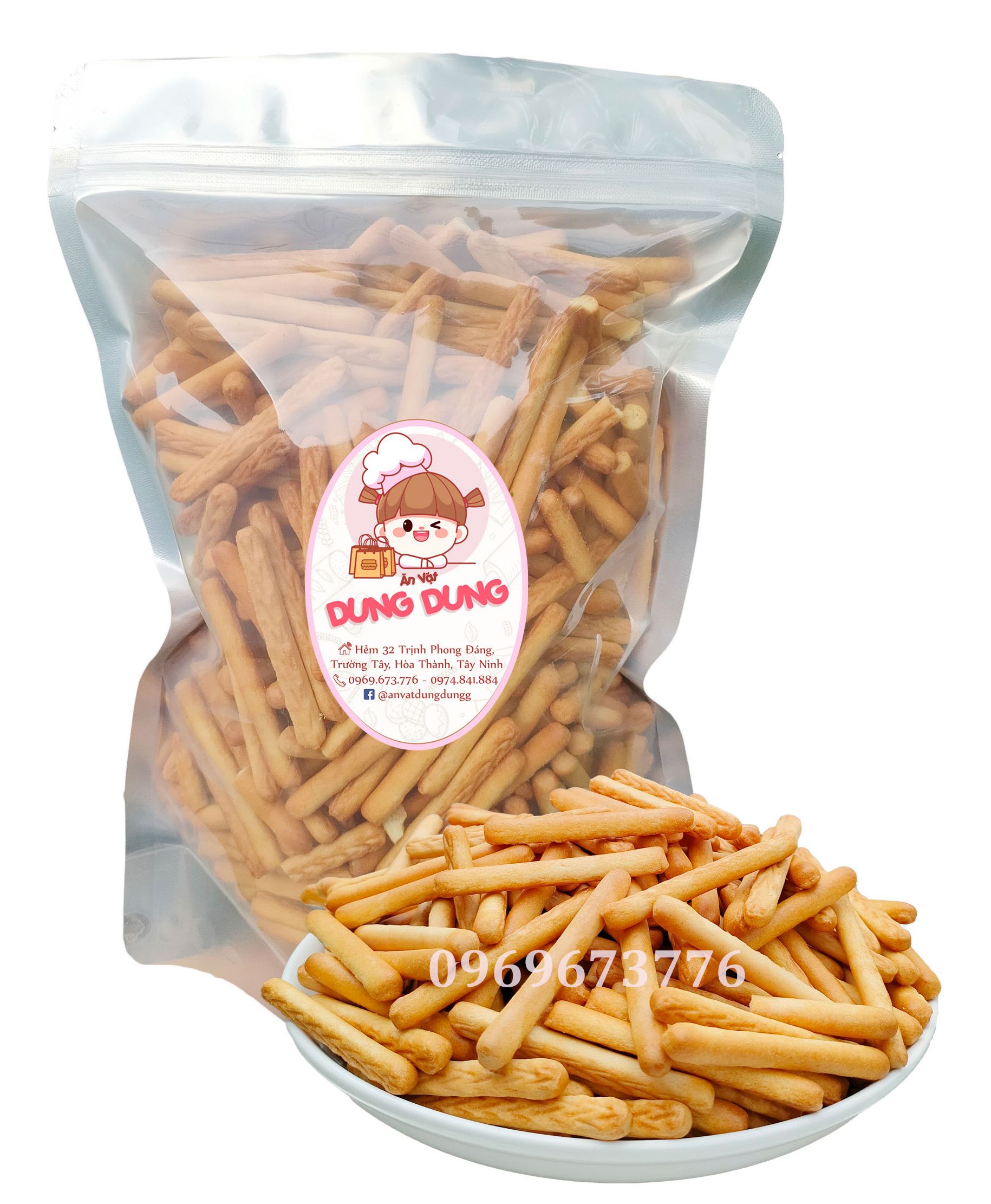 Bánh quy đũa mặn ngọt 200g/500g/1kg - đồ ăn vặt - thực phẩm đóng gói đóng hộp ăn liền