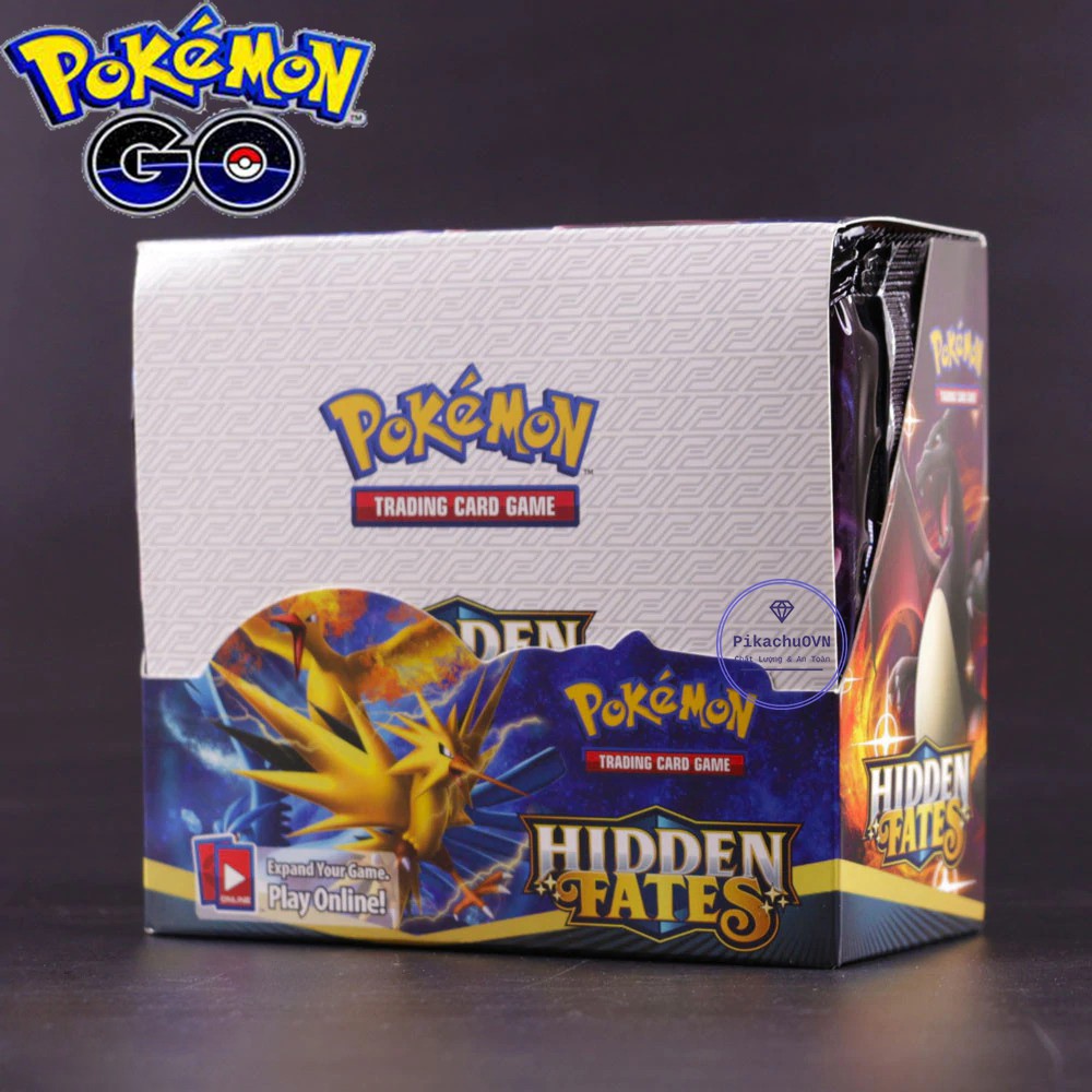 Bộ Thẻ Bài Chơi Pokemon TCG 324 Card Game Sun&Moon Hidden fates Sưu Tập Đẹp Đọc Đáo